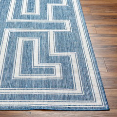 Taro Blue Outdoor Area Rug - Clearance - Ornate Home