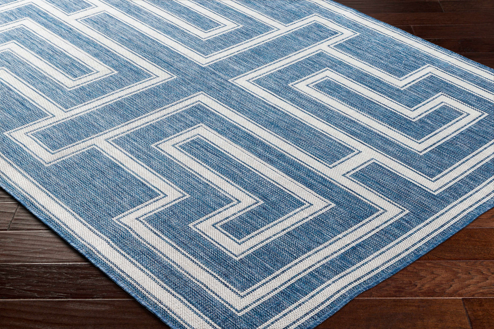 Taro Blue Outdoor Area Rug - Clearance - Ornate Home