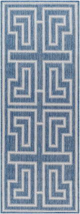 Taro Blue Outdoor Area Rug - Clearance - Ornate Home
