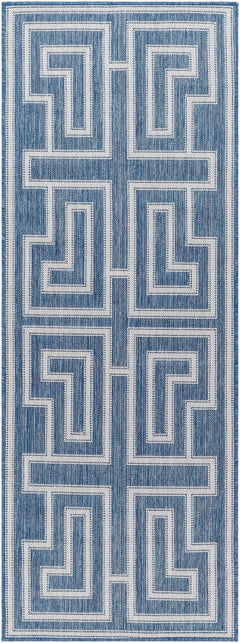 Taro Blue Outdoor Area Rug - Clearance - Ornate Home