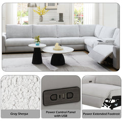Tarrance Gray Modular Power Reclining Sectional - Ornate Home