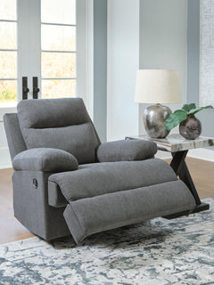 Tarrant Charcoal Recliner - Ornate Home