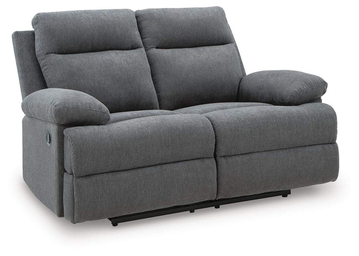 Tarrant Charcoal Reclining Loveseat (Online Special Price) - Ornate Home