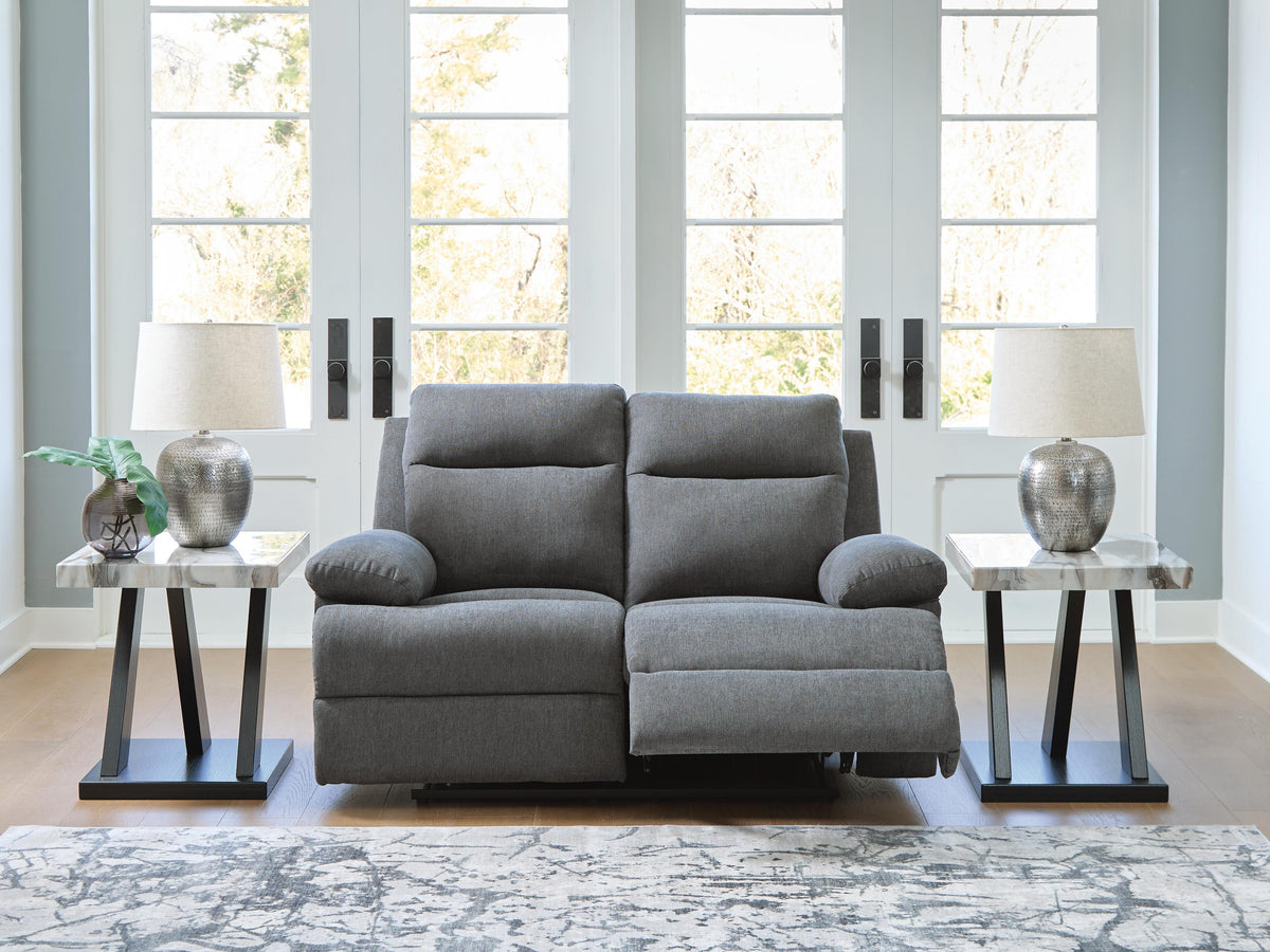 Tarrant Charcoal Reclining Loveseat (Online Special Price) - Ornate Home