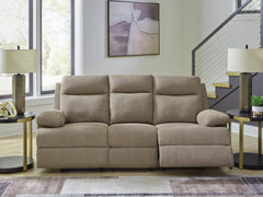 Tarrant Mocha Reclining Sofa with Drop Down Table - Ornate Home