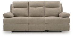Tarrant Mocha Reclining Sofa with Drop Down Table - Ornate Home