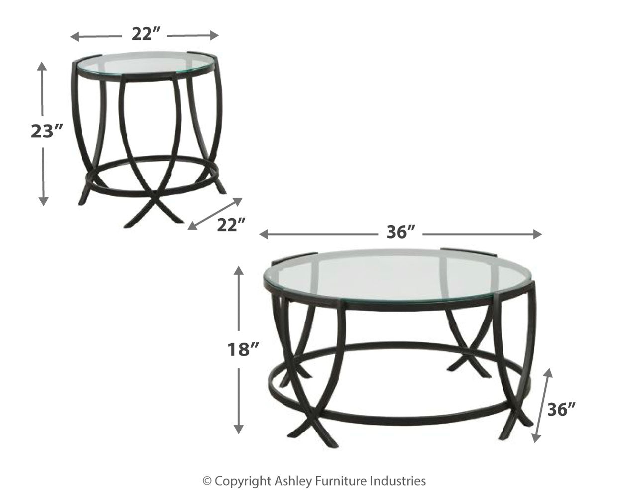 Tarrin Coffee Table Set (Set of 3) (Online Special Price) - Ornate Home