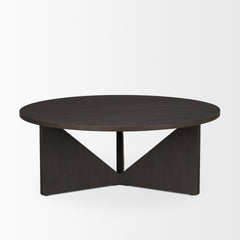 Tarro Brown Wood with Triangle Legs Coffee Table
