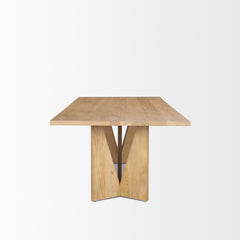Tarro Light Brown Rectangular Dining Table - Ornate Home