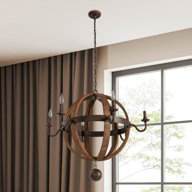 Tarsus Yellow/Brown Chandelier - Ornate Home