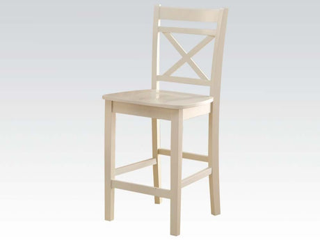 Tartys Cream Counter Height Chair (Set of 2) - Ornate Home