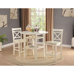 Tartys Cream Counter Height Table - Ornate Home