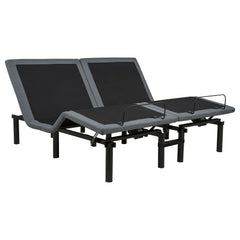 Tasca Black / Grey 2-Piece Split Eastern King Dual-motor Adjustable Bed Base - Ornate Home