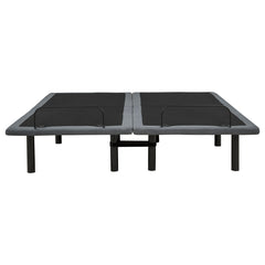 Tasca Black / Grey 2-Piece Split Eastern King Dual-motor Adjustable Bed Base - Ornate Home