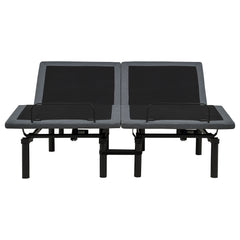 Tasca Black / Grey 2-Piece Split Eastern King Dual-motor Adjustable Bed Base - Ornate Home