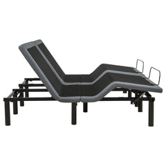Tasca Black / Grey 2-Piece Split Eastern King Dual-motor Adjustable Bed Base - Ornate Home