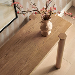 Taschen Weathered Oak Console Table - Ornate Home