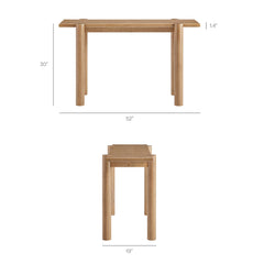 Taschen Weathered Oak Console Table - Ornate Home