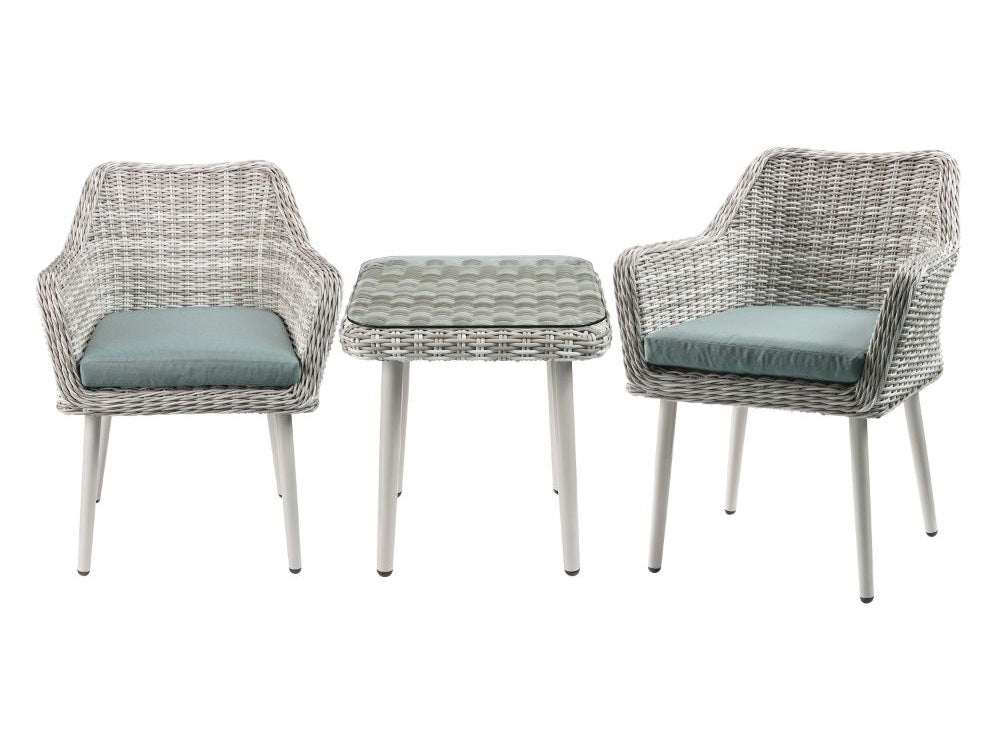 Tashay Green & Beige Patio Bistro Set 3pc Set - Ornate Home