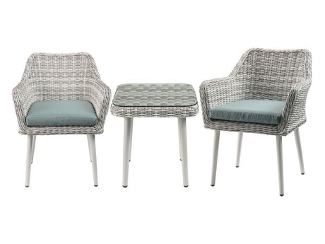 Tashay Green & Beige Patio Bistro Set 3pc Set - Ornate Home