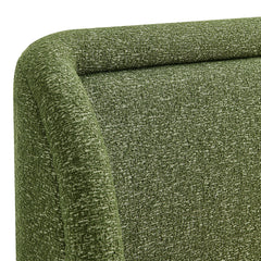 Tasmin Olive Queen Upholstered Fabric Platform Bed - Ornate Home