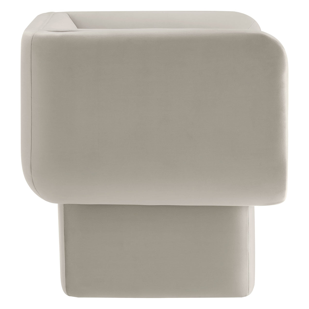 Tate Almond Performance Velvet Accent Chair - Ornate Home