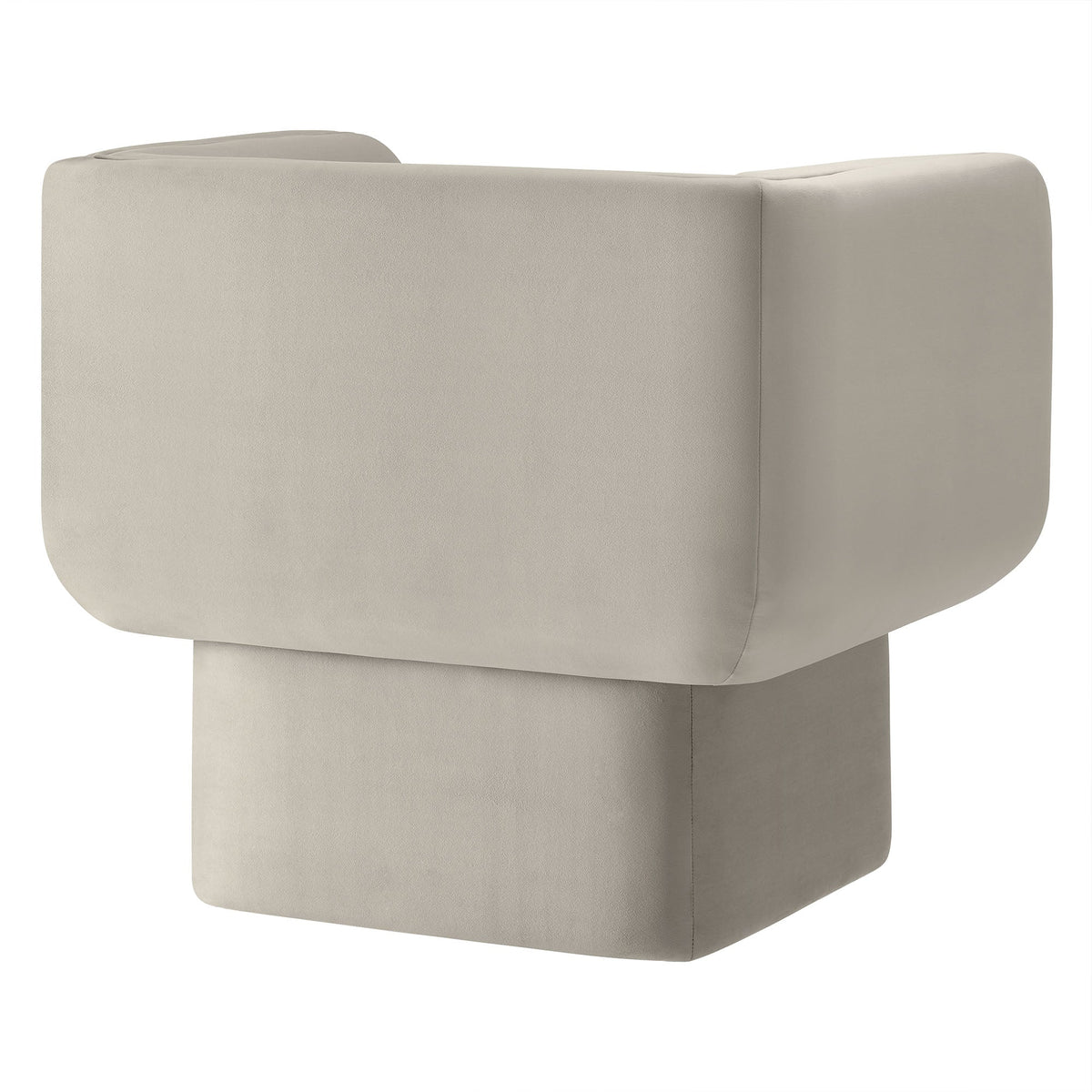 Tate Almond Performance Velvet Accent Chair - Ornate Home