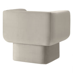 Tate Almond Performance Velvet Accent Chair - Ornate Home