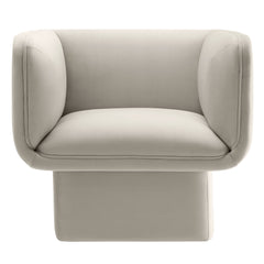 Tate Almond Performance Velvet Accent Chair - Ornate Home