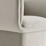 Tate Almond Performance Velvet Accent Chair - Ornate Home
