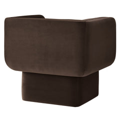 Tate Chocolate Brown Performance Velvet Accent Chair - Ornate Home