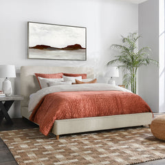 Tate Oatmeal Queen Bed - Ornate Home