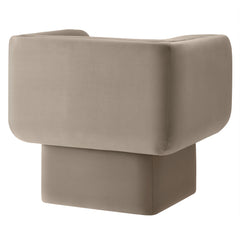 Tate Taupe Performance Velvet Accent Chair - Ornate Home