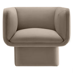 Tate Taupe Performance Velvet Accent Chair - Ornate Home