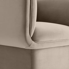 Tate Taupe Performance Velvet Accent Chair - Ornate Home