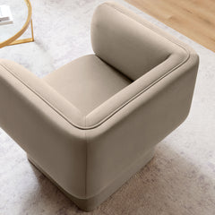 Tate Taupe Performance Velvet Accent Chair - Ornate Home