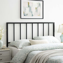 Tatum Black Metal Full Headboard - Ornate Home