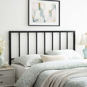 Tatum Black Metal King Headboard - Ornate Home