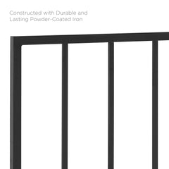Tatum Black Metal King Headboard - Ornate Home