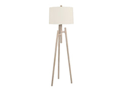 Tatum Brown/White Floor Lamp - Ornate Home