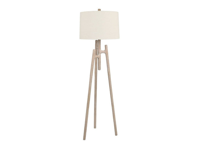 Tatum Brown/White Floor Lamp - Ornate Home