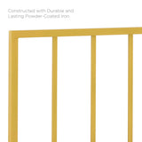 Tatum Gold Metal King Headboard - Ornate Home