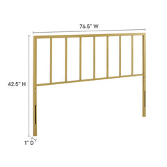 Tatum Gold Metal King Headboard - Ornate Home
