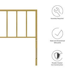 Tatum Gold Queen Headboard - Ornate Home