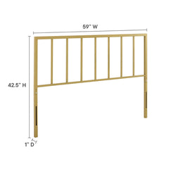 Tatum Gold Queen Headboard - Ornate Home