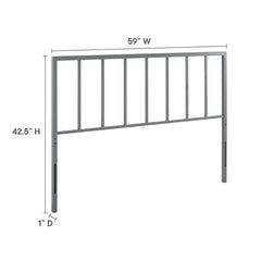 Tatum Gray Queen Headboard - Ornate Home