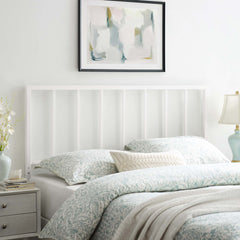 Tatum White Metal King Headboard - Ornate Home
