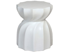 Taunton White Outdoor Side Table - Ornate Home