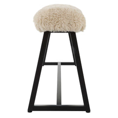 Taupo Brown Sheepskin Bench - Ornate Home