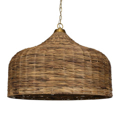 Tauranga Brass Seagrass 5 Light Pendant - Ornate Home